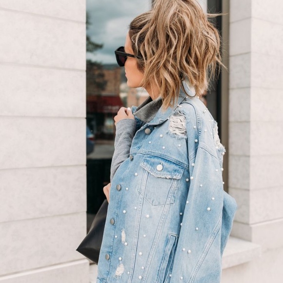 Free people pearl denim jacket - Picture 5 of 5